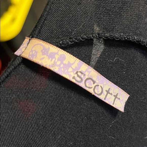 Scott Black Dress with Artistic Design - Picture 2 of 2